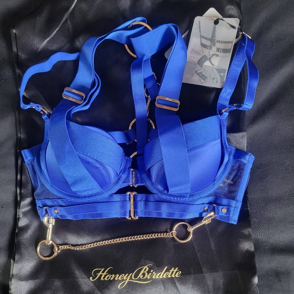 Kukuro Honey Birdette electric blue bra